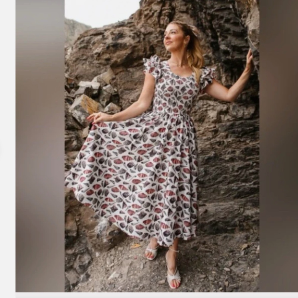 IVY CITY CO HATTIE DRESS-SEASHELL-SIZE LARGE-NWT!!